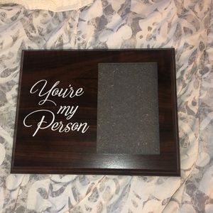 “You’re my person” wooden picture frame